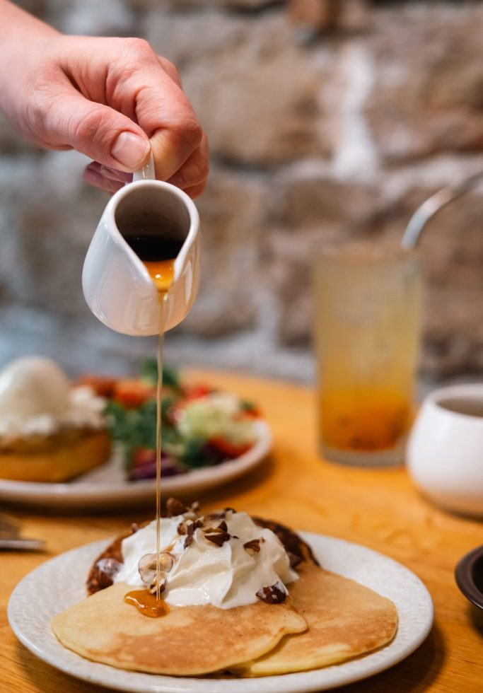 Le brunch Pancakes - Langues de Chà
