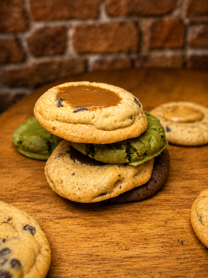 Le sucré Cookies cœur coulant - Langues de Chà